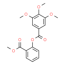 ChemSpider 2D Image | 2-(Methoxycarbonyl)phenyl 3,4,5-trimethoxybenzoate | C18H18O7