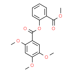 ChemSpider 2D Image | 2-(Methoxycarbonyl)phenyl 2,4,5-trimethoxybenzoate | C18H18O7
