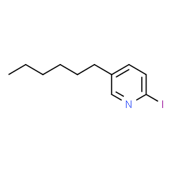 ChemSpider 2D Image | 5-Hexyl-2-iodopyridine | C11H16IN