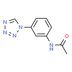 ChemSpider 2D Image | N-[3-(1H-Tetrazol-1-yl)phenyl]acetamide | C9H9N5O