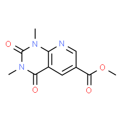 ChemSpider 2D Image | methyl 1,3-dimethyl-2,4-dioxo-1H,2H,3H,4H-pyrido[2,3-d]pyrimidine-6-carboxylate | C11H11N3O4