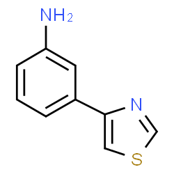 ChemSpider 2D Image | 3-(Thiazol-4-yl)aniline | C9H8N2S