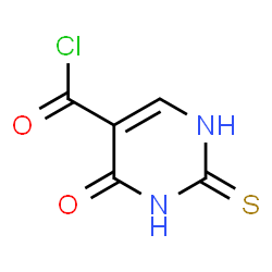 ChemSpider 2D Image | 1,2,3,4-Tetrahydro-4-oxo-2-thioxo-5-pyrimidinecarbonyl chloride | C5H3ClN2O2S