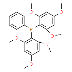 ChemSpider 2D Image | Phenylbis(2,4,6-trimethoxyphenyl)phosphine | C24H27O6P