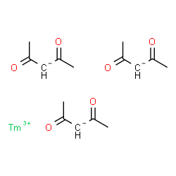 ChemSpider 2D Image | Thulium tris(2,4-dioxopentan-3-ide) | C15H21O6Tm