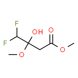 ChemSpider 2D Image | Methyl 4,4-difluoro-3-hydroxy-3-methoxybutanoate | C6H10F2O4