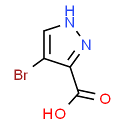 ChemSpider 2D Image | 4-Bromo-1H-pyrazole-3-carboxylic acid | C4H3BrN2O2