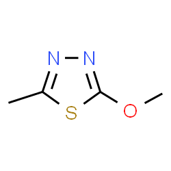 ChemSpider 2D Image | 2-Methoxy-5-methyl-1,3,4-thiadiazole | C4H6N2OS