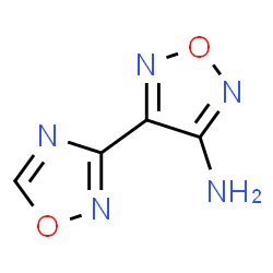 ChemSpider 2D Image | 4-(1,2,4-Oxadiazol-3-yl)-1,2,5-oxadiazol-3-amine | C4H3N5O2