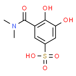ChemSpider 2D Image | 3-(Dimethylcarbamoyl)-4,5-dihydroxybenzenesulfonic acid | C9H11NO6S