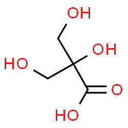 ChemSpider 2D Image | 2,3-Dihydroxy-2-(hydroxymethyl)propanoic acid | C4H8O5