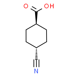 ChemSpider 2D Image | Trans-4-cyanocyclohexanecarboxylic acid | C8H11NO2