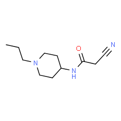 ChemSpider 2D Image | 2-Cyano-N-(1-propyl-4-piperidinyl)acetamide | C11H19N3O