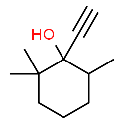 ChemSpider 2D Image | 1-Ethynyl-2,2,6-trimethylcyclohexanol | C11H18O