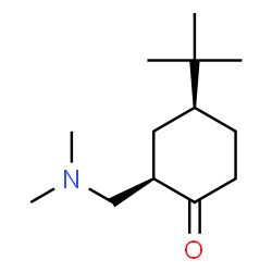 ChemSpider 2D Image | (2R,4S)-2-[(Dimethylamino)methyl]-4-(2-methyl-2-propanyl)cyclohexanone | C13H25NO