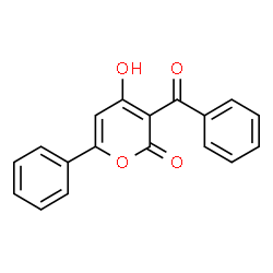 ChemSpider 2D Image | 3-Benzoyl-4-hydroxy-6-phenylpyran-2-one | C18H12O4