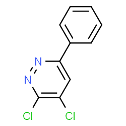 ChemSpider 2D Image | 3,4-Dichloro-6-phenylpyridazine | C10H6Cl2N2