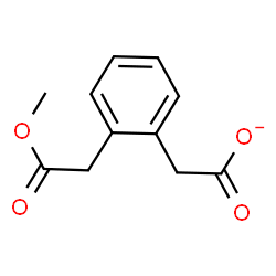 ChemSpider 2D Image | [2-(2-Methoxy-2-oxoethyl)phenyl]acetate | C11H11O4