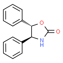 ChemSpider 2D Image | 2-Oxazolidinone, 4,5-diphenyl-, trans- | C15H13NO2