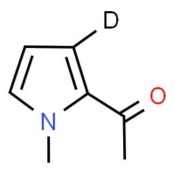 ChemSpider 2D Image | 1-[1-Methyl(3-~2~H)-1H-pyrrol-2-yl]ethanone | C7H8DNO