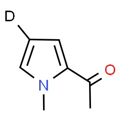 ChemSpider 2D Image | 1-[1-Methyl(4-~2~H)-1H-pyrrol-2-yl]ethanone | C7H8DNO