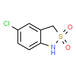 ChemSpider 2D Image | 5-Chloro-1,3-dihydro-2,1-benzothiazole 2,2-dioxide | C7H6ClNO2S