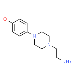 ChemSpider 2D Image | 2-[4-(4-Methoxyphenyl)-1-piperazinyl]ethanamine | C13H21N3O