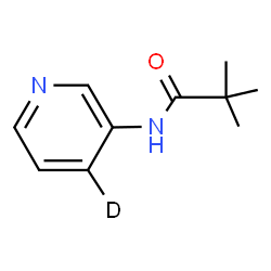ChemSpider 2D Image | 2,2-Dimethyl-N-[(4-~2~H)-3-pyridinyl]propanamide | C10H13DN2O