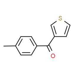 ChemSpider 2D Image | (4-Methylphenyl)(3-thienyl)methanone | C12H10OS