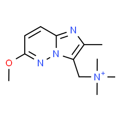 ChemSpider 2D Image | (6-Methoxy-2-methylimidazo[1,2-b]pyridazin-3-yl)-N,N,N-trimethylmethanaminium | C12H19N4O
