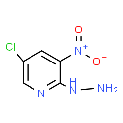 ChemSpider 2D Image | 5-Chloro-2-hydrazinyl-3-nitropyridine | C5H5ClN4O2