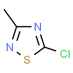 ChemSpider 2D Image | 5-Chloro-3-methyl-1,2,4-thiadiazole | C3H3ClN2S
