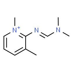 ChemSpider 2D Image | 2-{(E)-[(Dimethylamino)methylene]amino}-1,3-dimethylpyridinium | C10H16N3