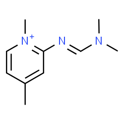 ChemSpider 2D Image | 2-{(E)-[(Dimethylamino)methylene]amino}-1,4-dimethylpyridinium | C10H16N3