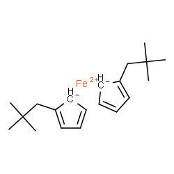 ChemSpider 2D Image | Iron(2+) bis[2-(2,2-dimethylpropyl)-2,4-cyclopentadienide] | C20H30Fe