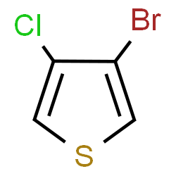 ChemSpider 2D Image | 3-Bromo-4-chlorothiophene | C4H2BrClS