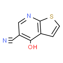 ChemSpider 2D Image | 4-Hydroxythieno[2,3-b]pyridine-5-carbonitrile | C8H4N2OS