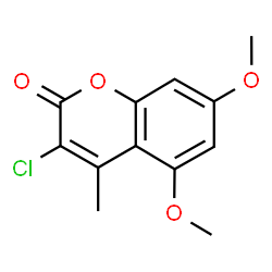 ChemSpider 2D Image | 3-Chloro-5,7-dimethoxy-4-methyl-2H-chromen-2-one | C12H11ClO4