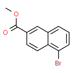 ChemSpider 2D Image | Methyl 5-bromo-2-naphthoate | C12H9BrO2