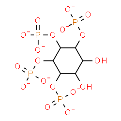 ChemSpider 2D Image | 5,6-Dihydroxy-1,2,3,4-cyclohexanetetrayl tetrakis(phosphate) | C6H8O18P4