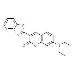 ChemSpider 2D Image | 3-(2-Benzoxazolyl)-7-(diethylamino)coumarin | C20H18N2O3