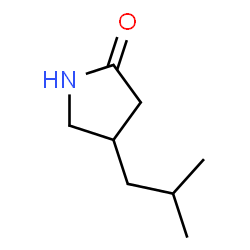 ChemSpider 2D Image | 4-Isobutyl-2-pyrrolidinone | C8H15NO