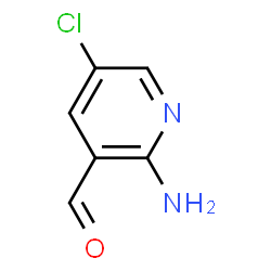ChemSpider 2D Image | 2-Amino-5-chloronicotinaldehyde | C6H5ClN2O