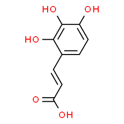ChemSpider 2D Image | 3-(2,3,4-Trihydroxy-phenyl)-acrylic acid | C9H8O5