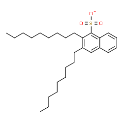 ChemSpider 2D Image | 2,3-Dinonyl-1-naphthalenesulfonate | C28H43O3S