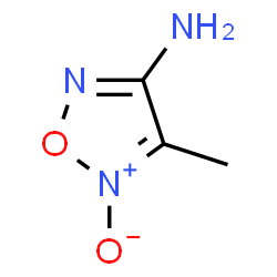 ChemSpider 2D Image | 4-Methyl-1,2,5-oxadiazol-3-amine 5-oxide | C3H5N3O2