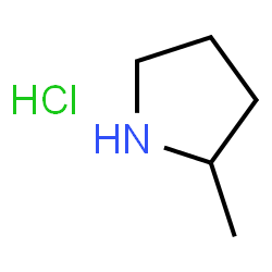 ChemSpider 2D Image | 2-methylpyrrolidine hydrochloride | C5H12ClN