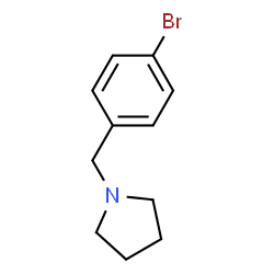 ChemSpider 2D Image | 1-(4-Bromobenzyl)pyrrolidine | C11H14BrN