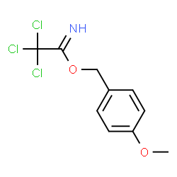 ChemSpider 2D Image | 4-Methoxybenzyl 2,2,2-trichloroethanimidate | C10H10Cl3NO2
