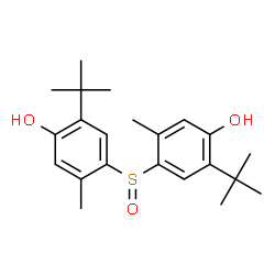 ChemSpider 2D Image | 4,4'-Sulfinylbis[5-methyl-2-(2-methyl-2-propanyl)phenol] | C22H30O3S